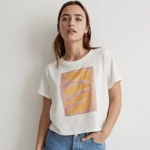 Madewell x Kate Roebuck Echo Graphic Softfade Perfect Vintage Oversized Tee